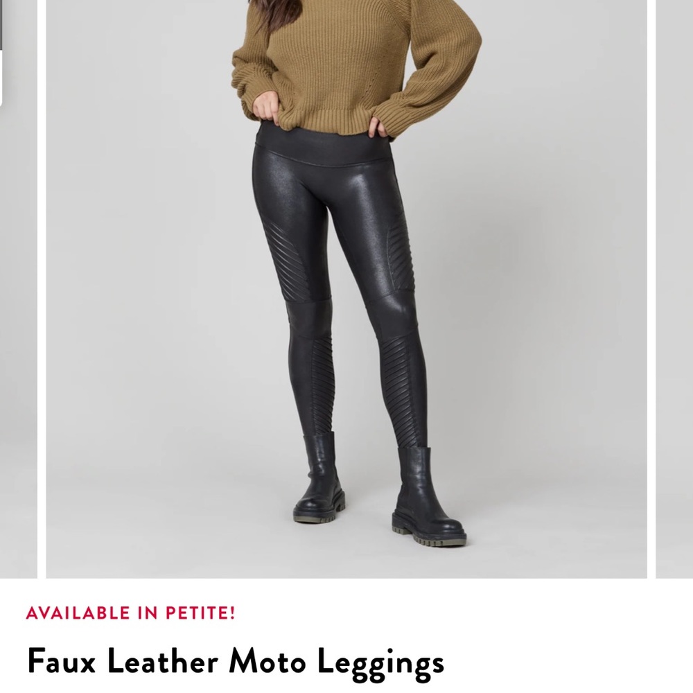 Spanx moto leggings